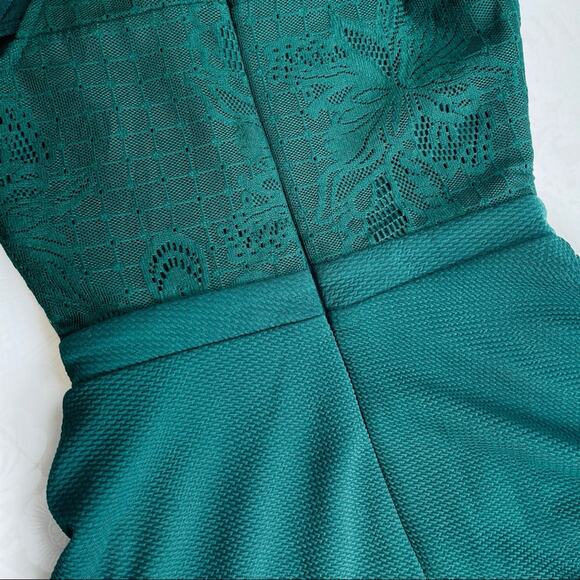 Altar'd State Dark Green Lace Bodice, Textured Skirt XS - Picture 9 of 9